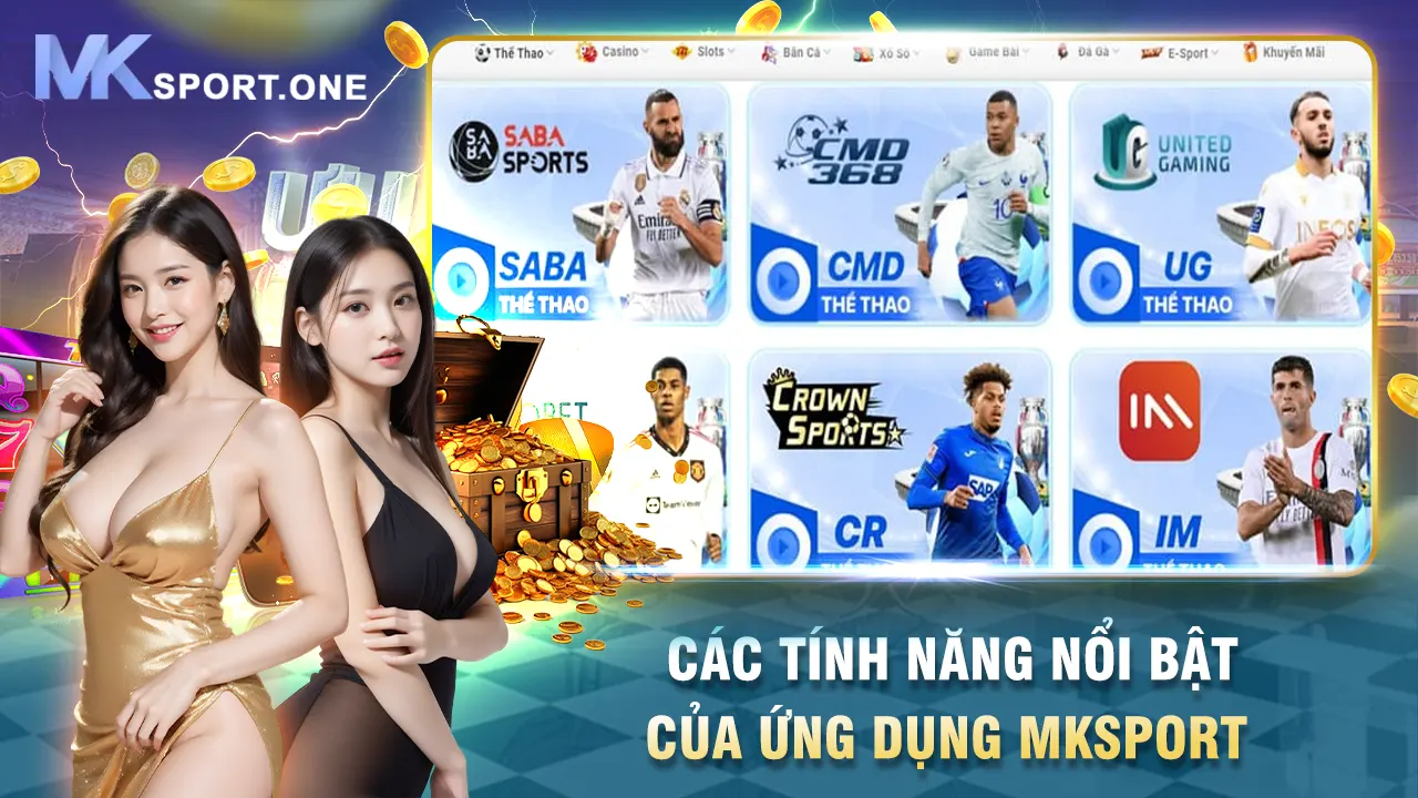 Các tính năng nổi bật của ứng dụng mksports